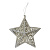 СНОУ БУМ Подвеска декоративная "Звезда" 12,5 см, пластик, глиттер, золото
