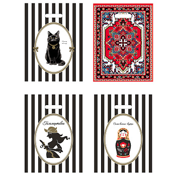 Пакет с вырубной усиленной ручкой 31x40см "Галамарт" 4 дизайна в асс.