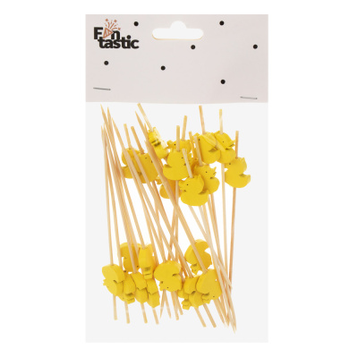 Шпажки "Утята", 12x1,7см, бамбук, дерево, 24 шт