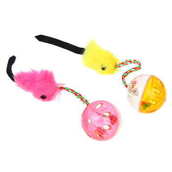 VETTA Игрушка для домашних животных, набор 2 шт, пластмасса, зверушки