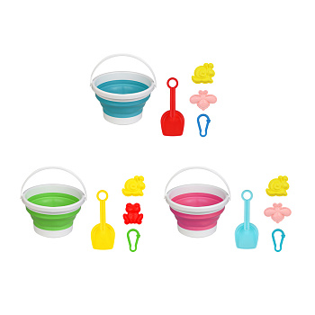 Набор садовых инструментов, "Песочница", ИГРОЛЕНД, 2литра, 5 предм, 20,5х12 см, PP, TPE, 3 дизайна
