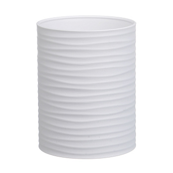 Стакан для ванной комнаты тм VETTA Тренто, пластик, PP, белый, 7,5х7,5х10см