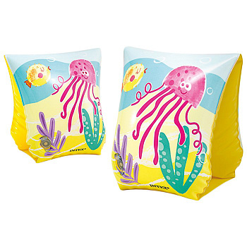 INTEX Нарукавники Забавные рыбки, для 3-6 лет, 23x15см, 58652EU