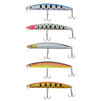 Воблер "Слим Минноу Лонг" тм AZOR FISHING, F, 8,8гр, 107мм, 0,5-1,0м, 5 цветов