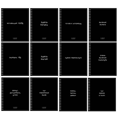 Тетрадь - перевертыш 96л. ClipStudio, А5, 2 обложки (внутри), гребень, мелованный картон, ВД лак