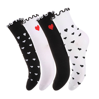 GALANTE Носки женские, р.23-25, 85% хлопок, 10% полиамид, 5% спандекс, разноцветные, #9