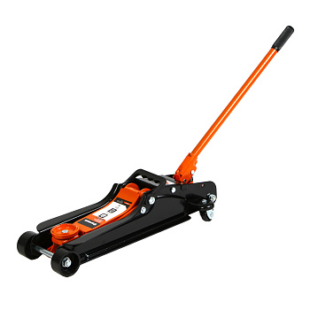 ЕРМАК Домкрат гидравлический подкатной, 2,5 т, h подъема 85–380 мм, в пласт.кейсе