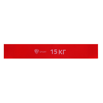 Фитнес-резинка тм BY SPORT, 15кг, 30х5х0,07см, латекс