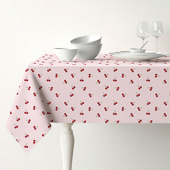 Скатерть текстильная тм PROVANCE Черри 140х180см, 100% полиэстер
