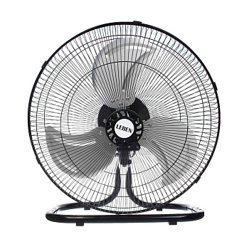 Вентилятор 2в1 напольный/настенный тм LEBEN 60Вт, 3 скорости, диаметр 50см, 220в, черный