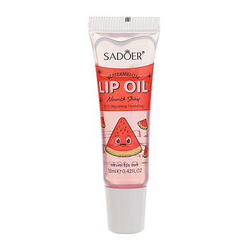 Масло для губ увлажняющее с ароматом арбуза тм Sadoer, 12мл