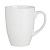 Кружка 350мл, фарфор, "Рельеф", белая
