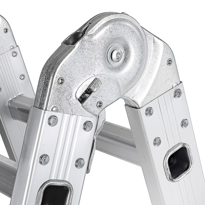 ЕРМАК Лестница-трансформер (макс.нагрузка 150кг) алюминий, 4 секции по 3 ступени,4х3,профиль 1,2мм