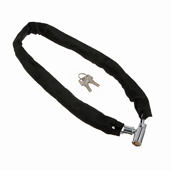 Замок велосипедный тм BY SPORT, цепь, 100х5см, металл, черный