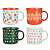 Кружка Ассорти тм MILLIMI, 370мл, 4 дизайна, фарфор