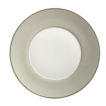 BY COLLECTION White Line Тарелка десертная, 20см, фарфор