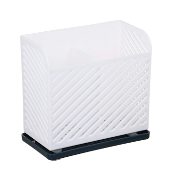 Подставка для столовых приборов тм VETTA, 15х8х14см, полипропилен, цвет белый