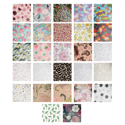 Бумага упаковочная, 70х100см, в ассортименте