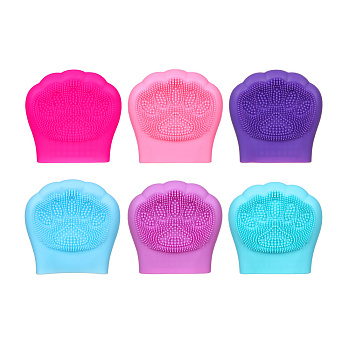 Щеточка для умывания тм ЮНИLOOK , силикон, 7,5х7,5см, 4-6 цветов