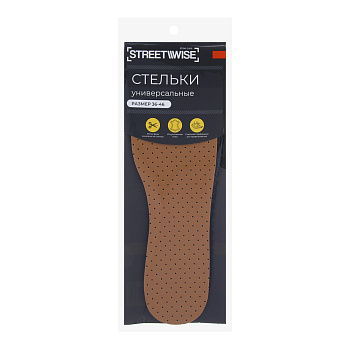 Стельки универсальные тм STREETWISE, иск.кожа, ЭВА, р. 36-46