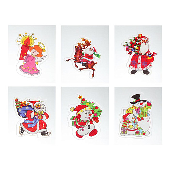 СНОУ БУМ Наклейка декоративная, 15x23 см, ПВХ