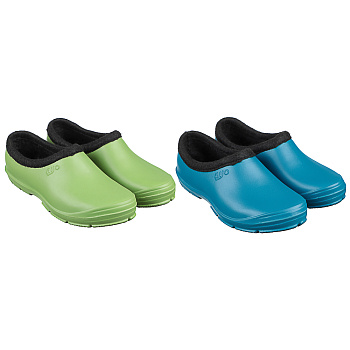 Галоши утепленные женские AYO, синий/зеленый, размер 36-41, материал галоши ЭВА, утеплитель ворсин