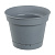 Горшок для цветов Mint d150мм, 1,2л с поддоном, серый