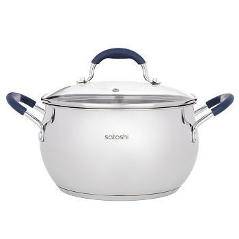 SATOSHI Альба Кастрюля 22х12,5см. 5,1 л. со стекл. крышкой, индукция