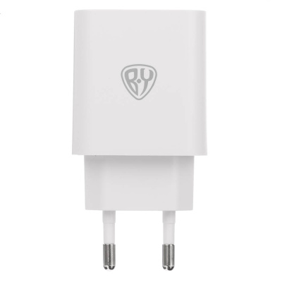 Сетевое зарядное устройство BY Jupiter 18 Вт, USB-A, QC, 110-240В,50-60Гц, пластик, белый