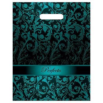 Пакет Перфекто Ультрамарин с вырубной ручкой, L 37x30 см, 90 мкм, ПВД