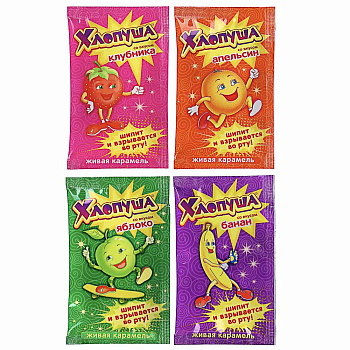 Леденцы-хлопушки "Хлопуша", 7г