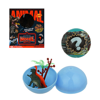 Игрушки в шаре "Мир дикой природы", PP, PVC