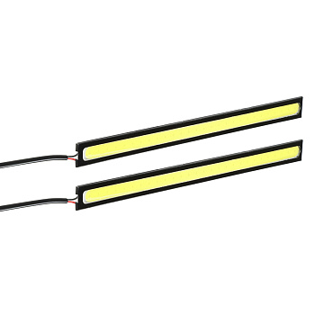 ЕРМАК Дневные ходовые огни, LED 28шт, метал. корп., 170мм, 12V, белый, 2шт.