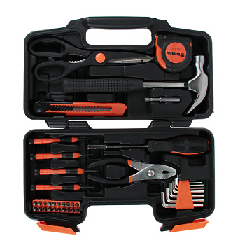 ЕРМАК Набор инструментов 39 пр. "Домашний Мастер", в пластиковом кейсе