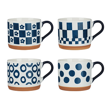Кружка Сканди тм MILLIMI, 400мл, 4 дизайна, фарфор