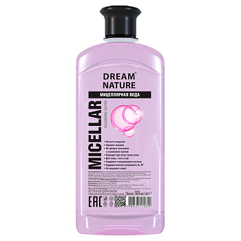 Мицеллярная вода Dream Nature для всех типов кожи, 500мл