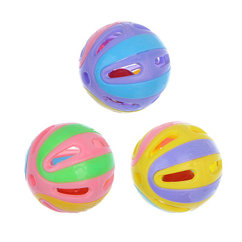 Набор игрушек для кошек тм VETTA, мячи разноцветные, 3шт по 5см