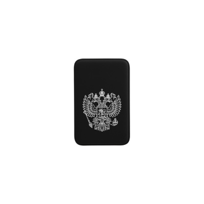 BY Аккумулятор мобильный Светящийся 10000мАч, USB-A,USBC,встр.каб.,QC,PD,22.5W, Герб, короб. красная