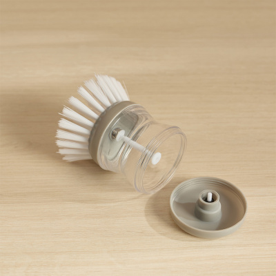 Щетка для посуды с дозатором тм VETTA, 8см, пластик, цвет серый