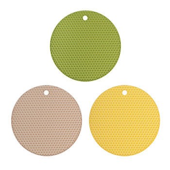 VETTA Подставка под горячее, силикон, d18см, "Соты", 3 цвета