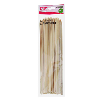 Шпажки-шампуры тм VETTA, бамбук, 25см, d3мм, 90шт