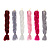 Коса цветная тм ЮНИLOOK, длина 60см, нейлон, 6 цветов, ACS-74