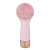 LEBEN Массажер для лица силиконовый, 2xAAA (не в компл.), влагозащита IP6, розовый