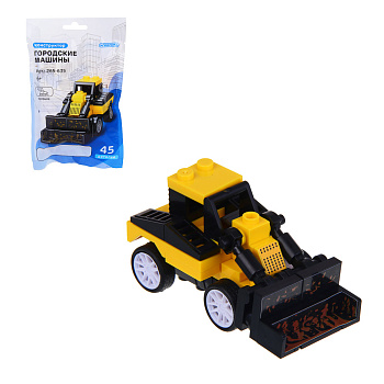 ИГРОЛЕНД Конструктор Городские машины, 45-48 дет., 19x12x2 см, 8 дизайнов