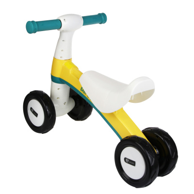 Беговел 4х колесный, тм BY SPORT, бело-желтый