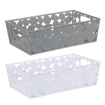 Корзинка для хранения тм VETTA, пластик, 26x15x7,5см, 2 цвета