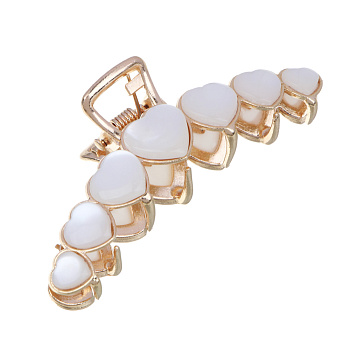 Краб для волос ЮНИLOOK, 7,5см, металл, пластик, 1 дизайн, ACS-93