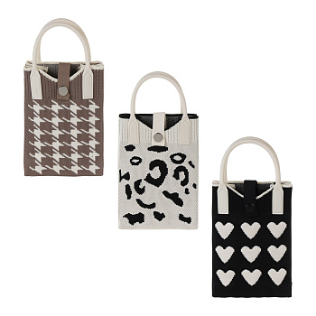 Сумочка кроссбоди на кнопке с длинным ремнем тм ЮL Бьянка, полиэстер,  19х13 см, 3 дизайна