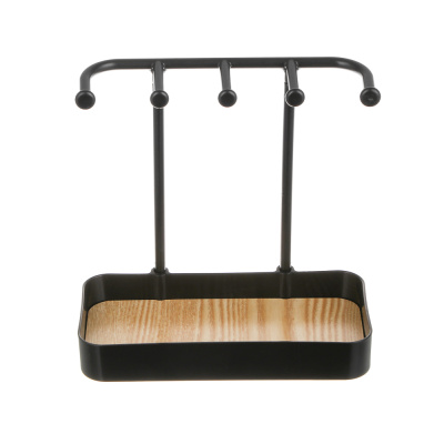 Подставка держатель для украшений, 20x10x19 см, пластик, МДФ, 2 цвета