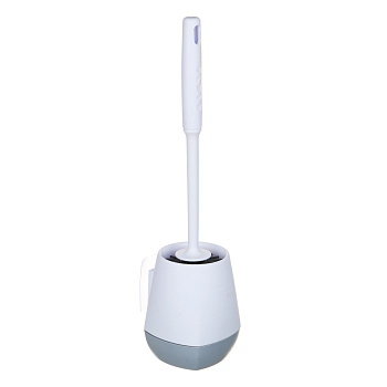 Ёрш для туалета настенный тм VETTA, силиконовый, полипропилен, d10х42см